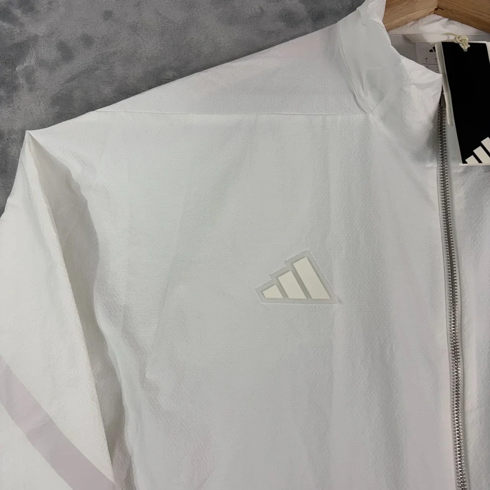 NWT Adidas Mens Large Patrick Mahomes ZNE Woven Track Top Jacket White JY3803